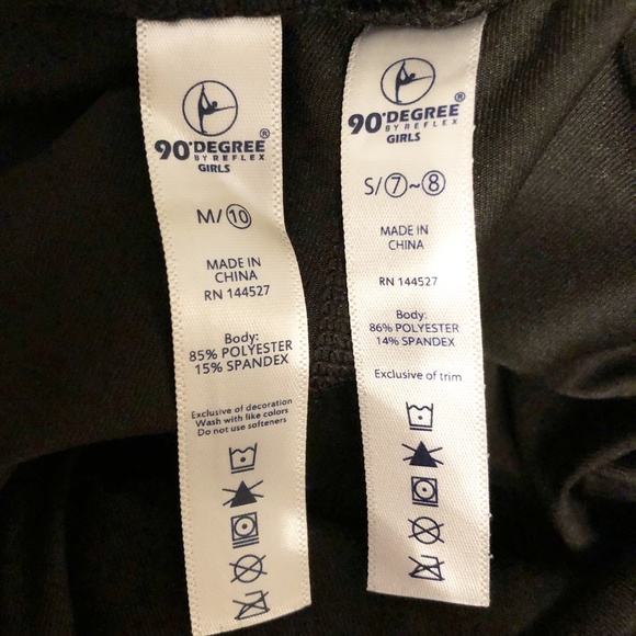 NWT 90 Degree by Reflex Girls Performance Legging Small - Picture 10 of 10